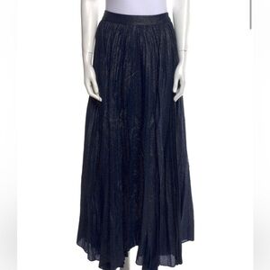Alice + Olivia Blue Silk Skirt